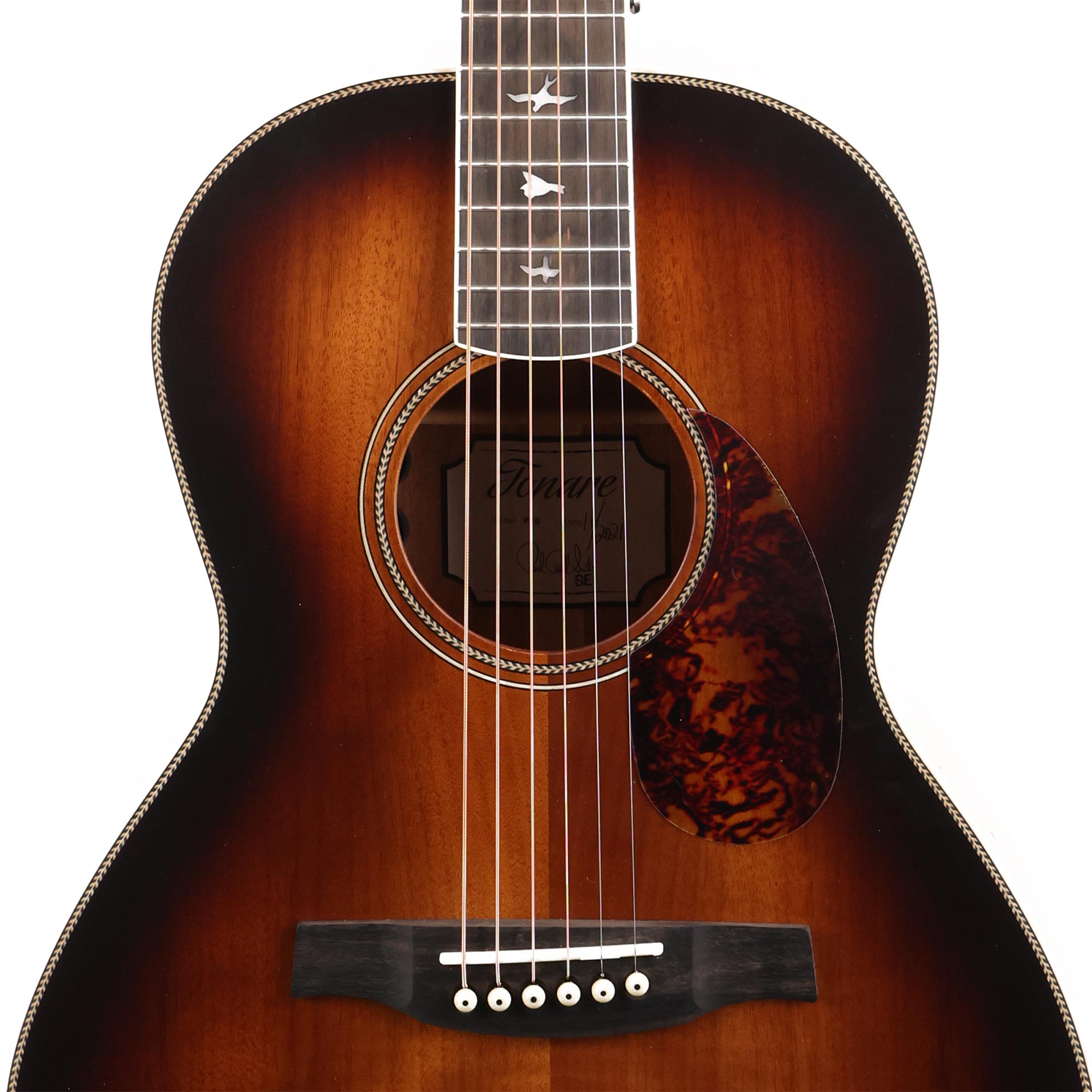 prs se p20e tobacco sunburst Acoustic Electric Guitar Parlor this is a professional PRS SE P20E Parlor Acoustic-Electric