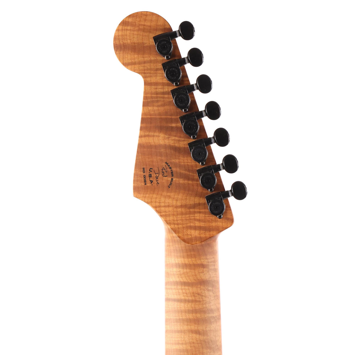 Charvel Custom Shop Style 2 7-String Masterbuilt Red Dave Quilt Maple Top Transparent Amber 2022 — 5