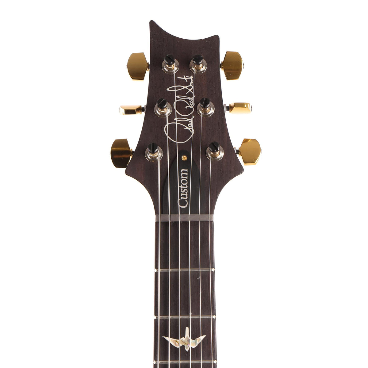 PRS Custom 24 Piezo 10-Top Fire Red with Black Wrap Burst — 4