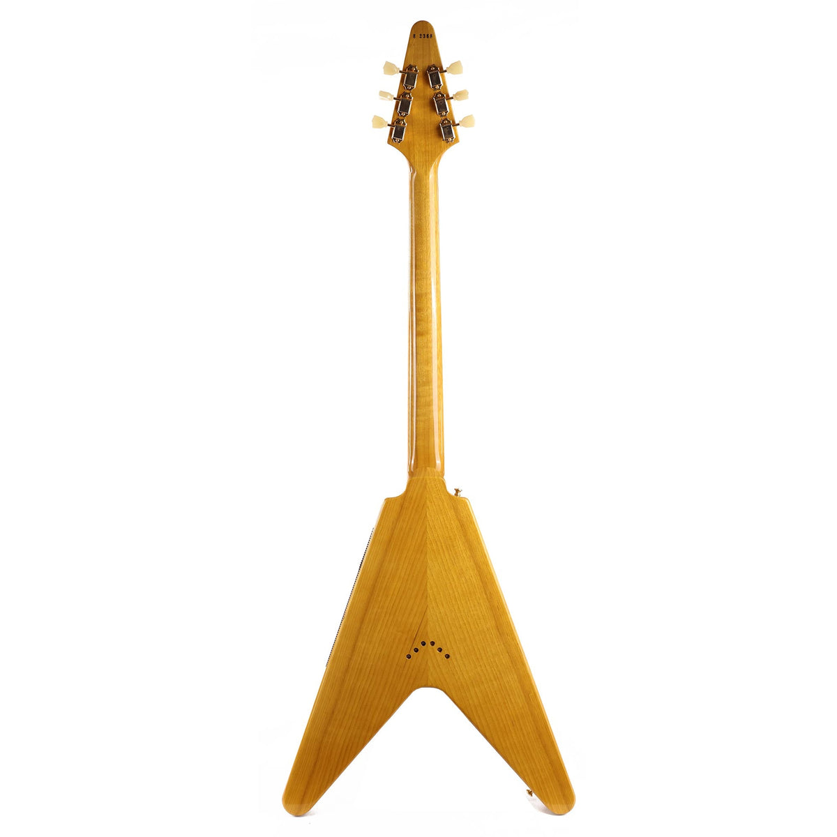 Gibson Custom Shop 1958 Korina Flying V Reissue White Pickguard Natural — 3