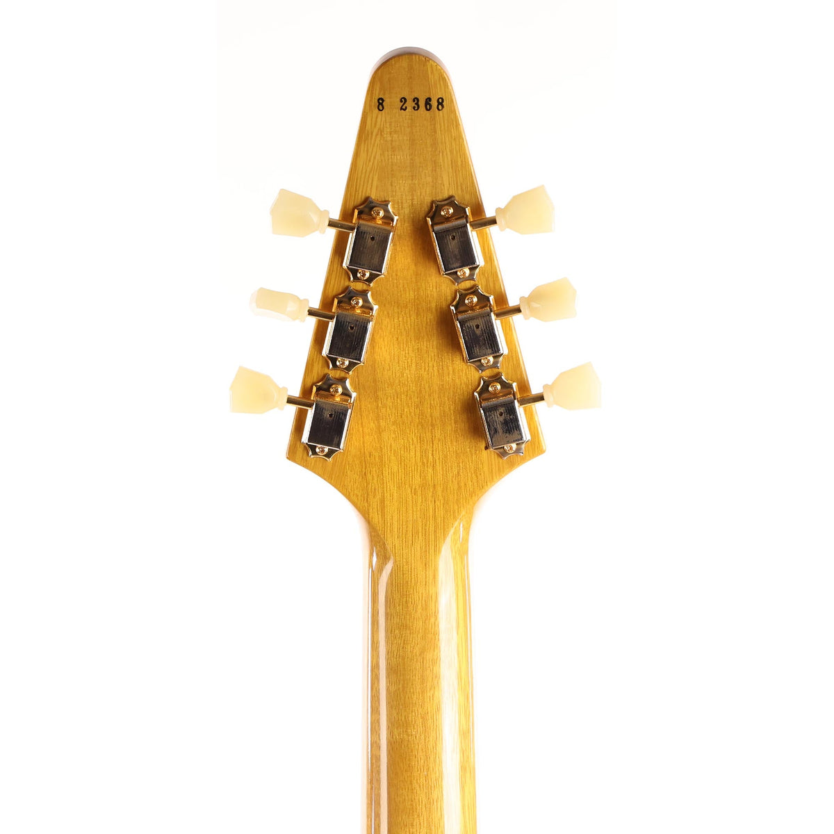 Gibson Custom Shop 1958 Korina Flying V Reissue White Pickguard Natural — 5