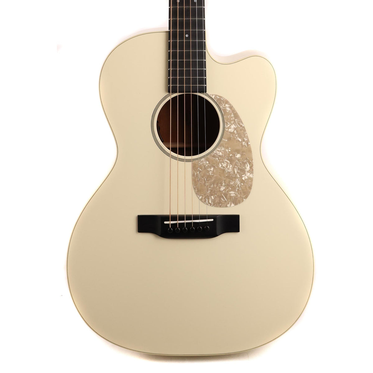 Martin Custom Shop 00 14-Fret Cutaway Acoustic-Electric Satin White — 1