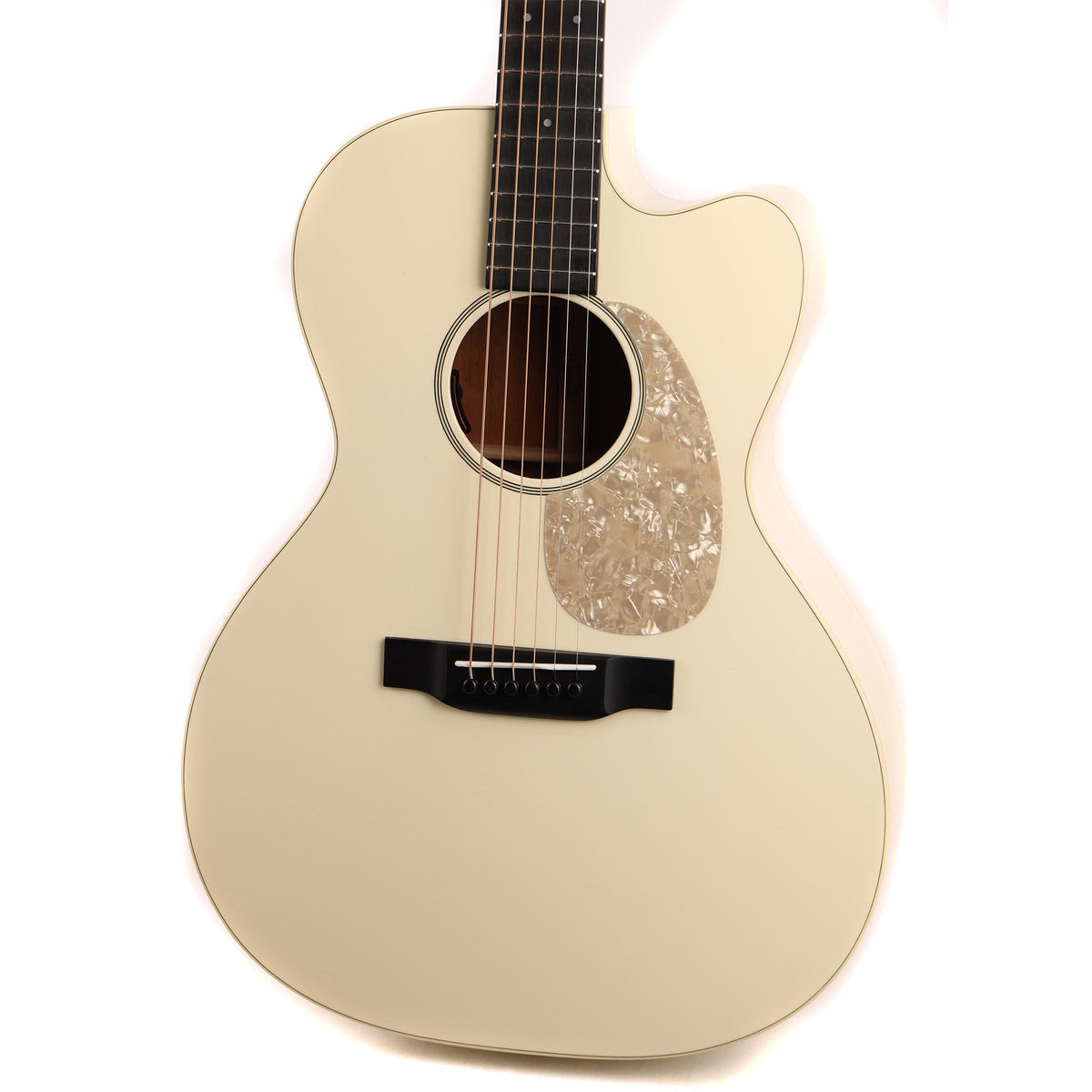 Martin Custom Shop 00 14-Fret Cutaway Acoustic-Electric Satin White — 7