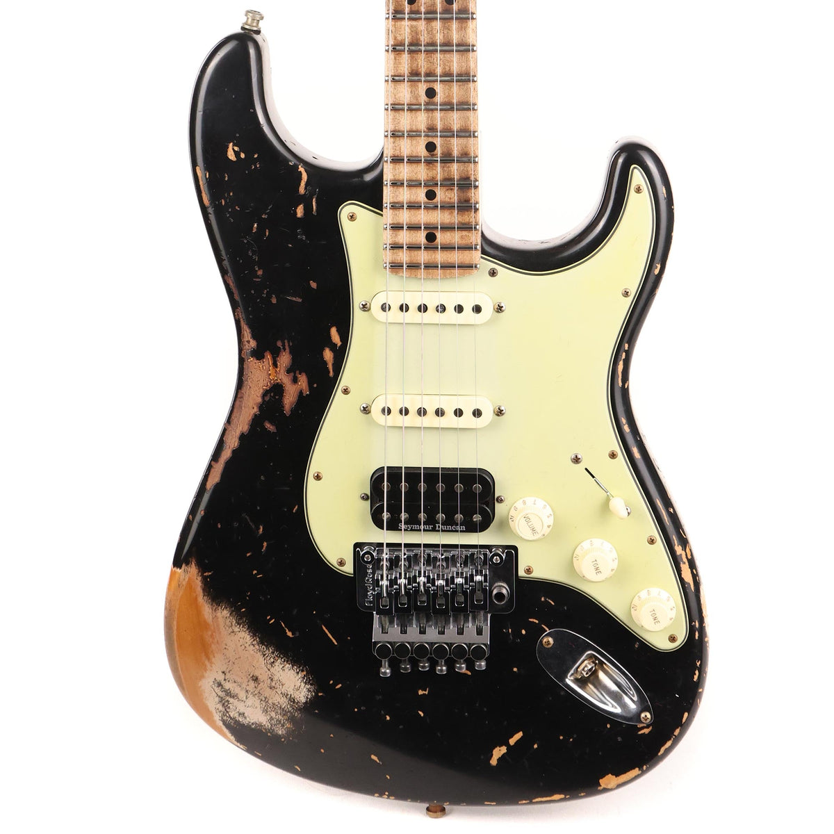Fender Custom Shop ZF Stratocaster Heavy Relic Black Music Zoo Exclusive — 1