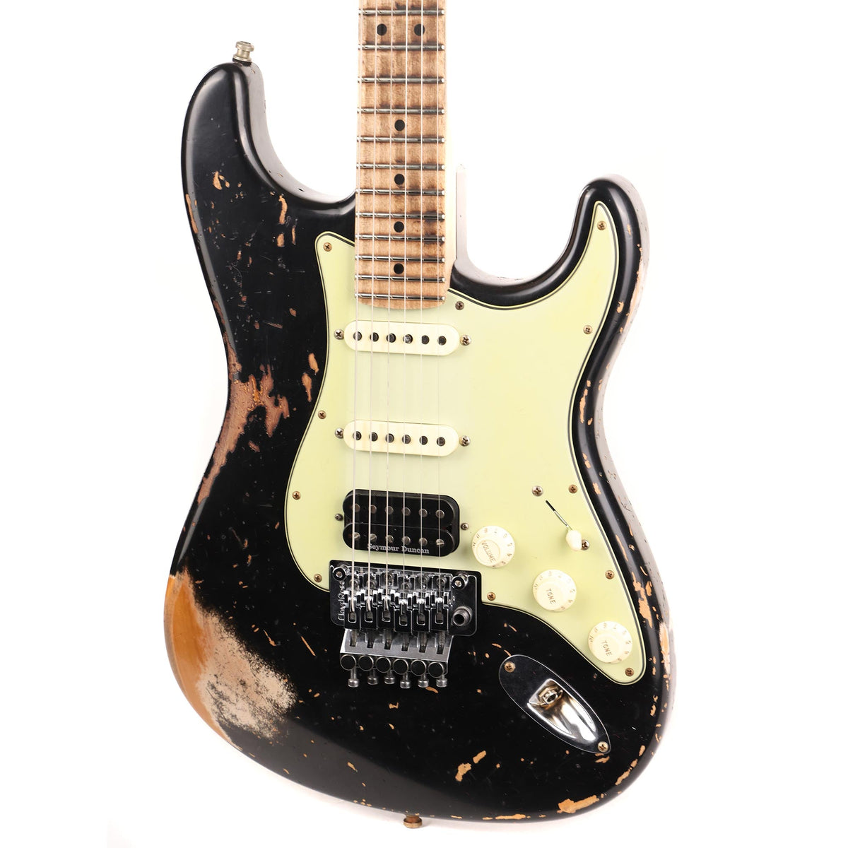 Fender Custom Shop ZF Stratocaster Heavy Relic Black Music Zoo Exclusive — 6