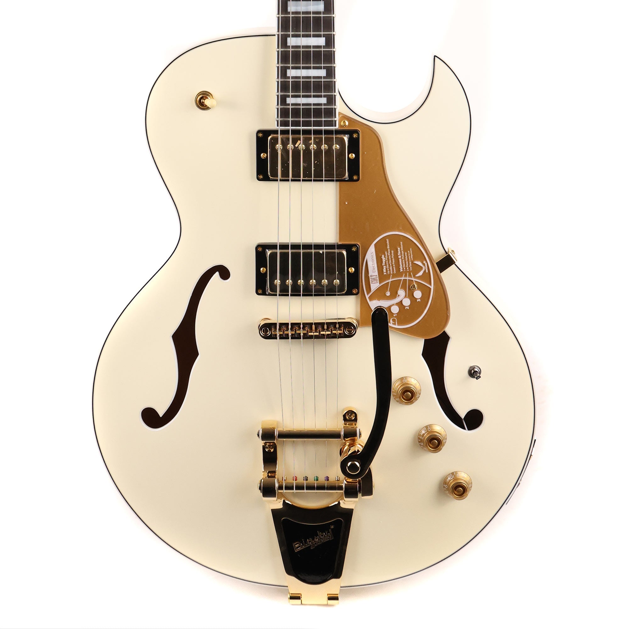 Dean Colt Bigsby with Piezo Vintage White | The Music Zoo