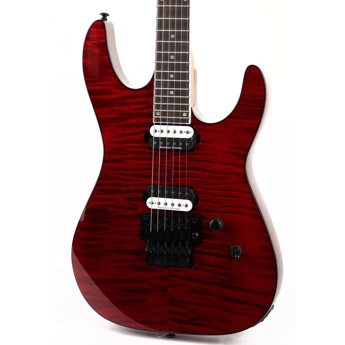 Dean MD 24 Select Flame Floyd Transparent Cherry Used | The Music Zoo