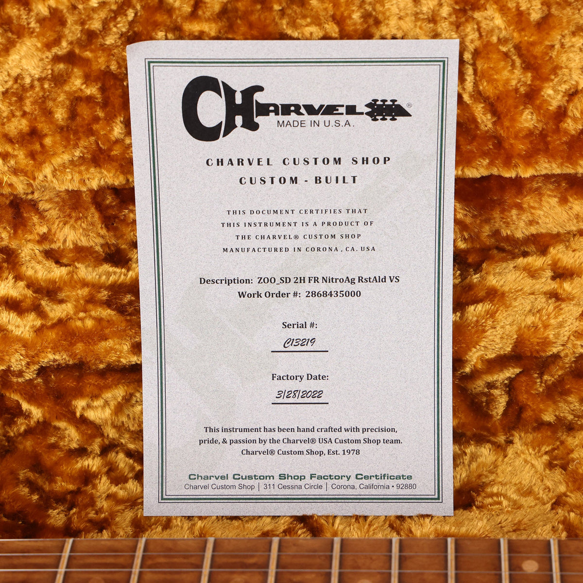 Charvel Custom Shop San Dimas Nitro Aged Roasted Alder Vanilla Shake — 11