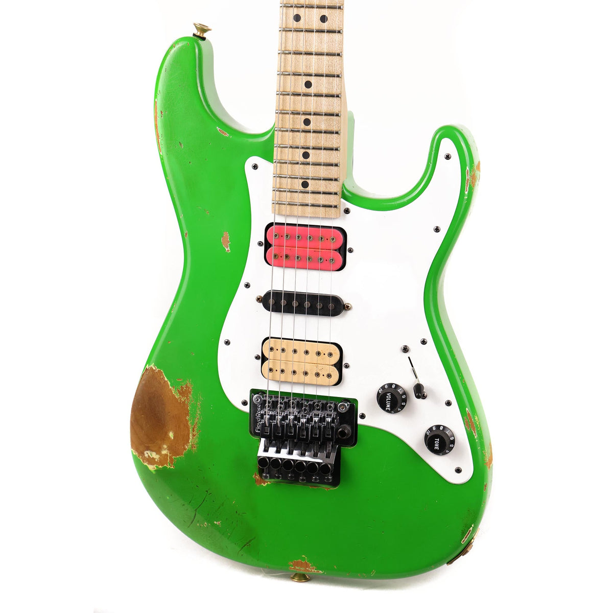 Charvel Custom Shop So Cal HSH Nitro Aged Slime Green — 6