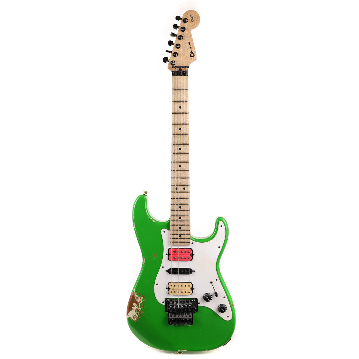 Charvel Custom Shop So Cal HSH Nitro Aged Slime Green — 2
