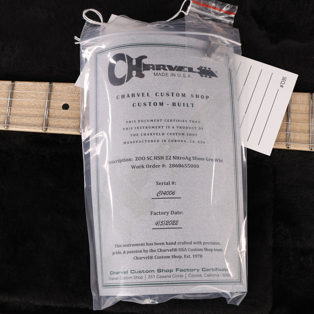 Charvel Custom Shop So Cal HSH Nitro Aged Slime Green — 11