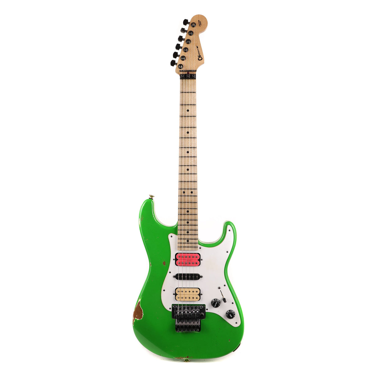 Charvel Custom Shop So Cal HSH Nitro Aged Slime Green — 2