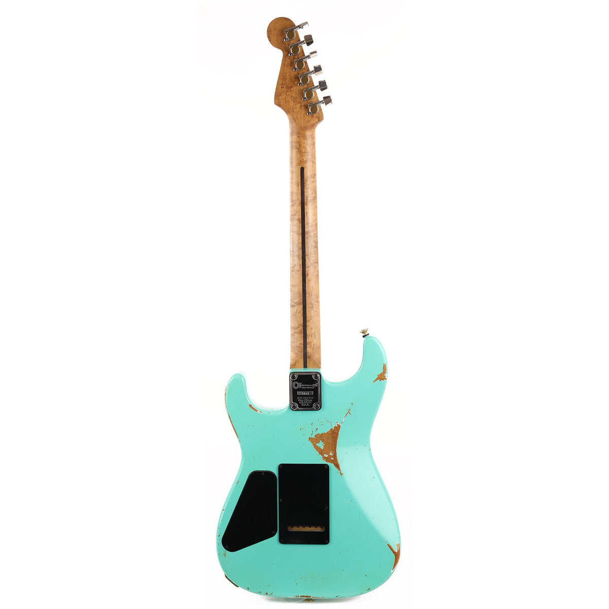 Charvel Custom Shop San Dimas HS Nitro Aged Roasted Alder Seafoam Green — 3