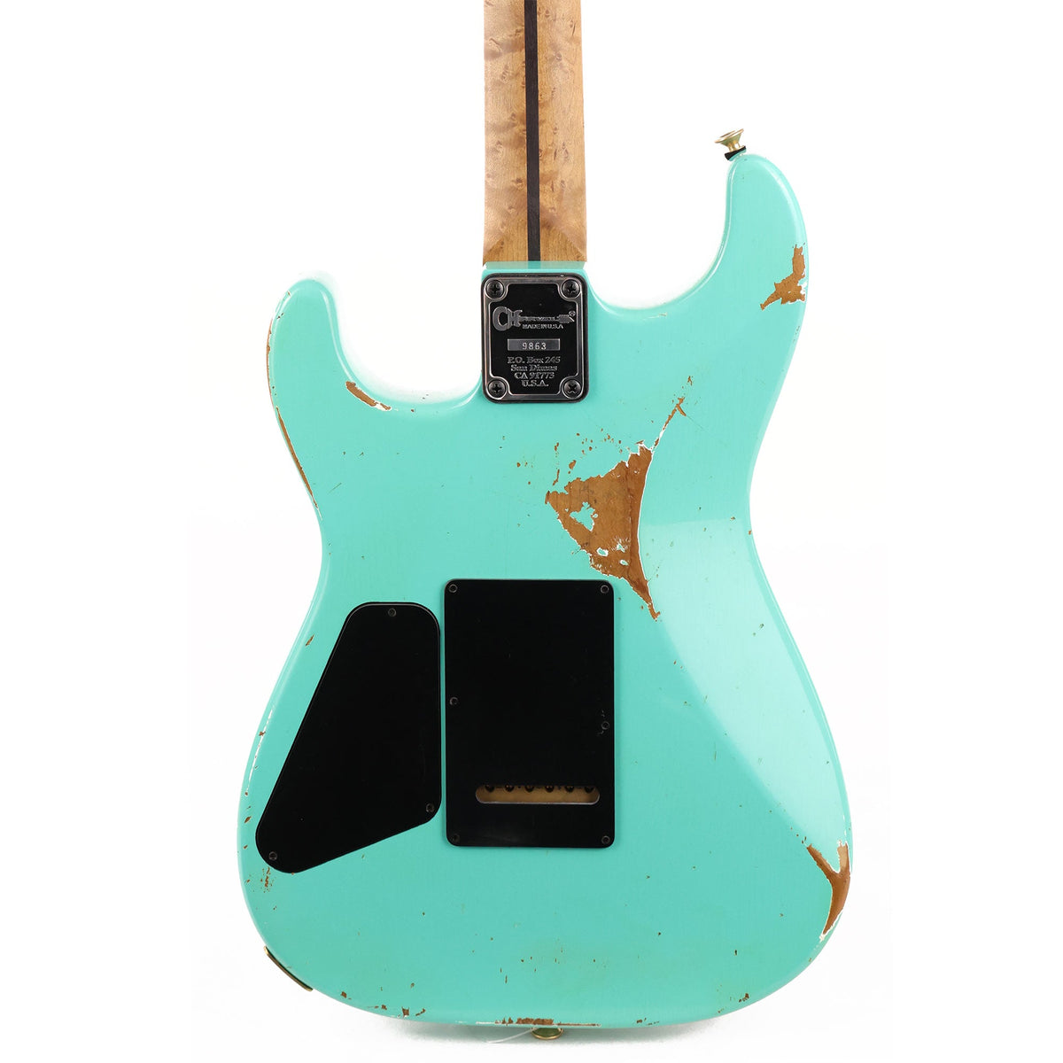 Charvel Custom Shop San Dimas HS Nitro Aged Roasted Alder Seafoam Green — 6