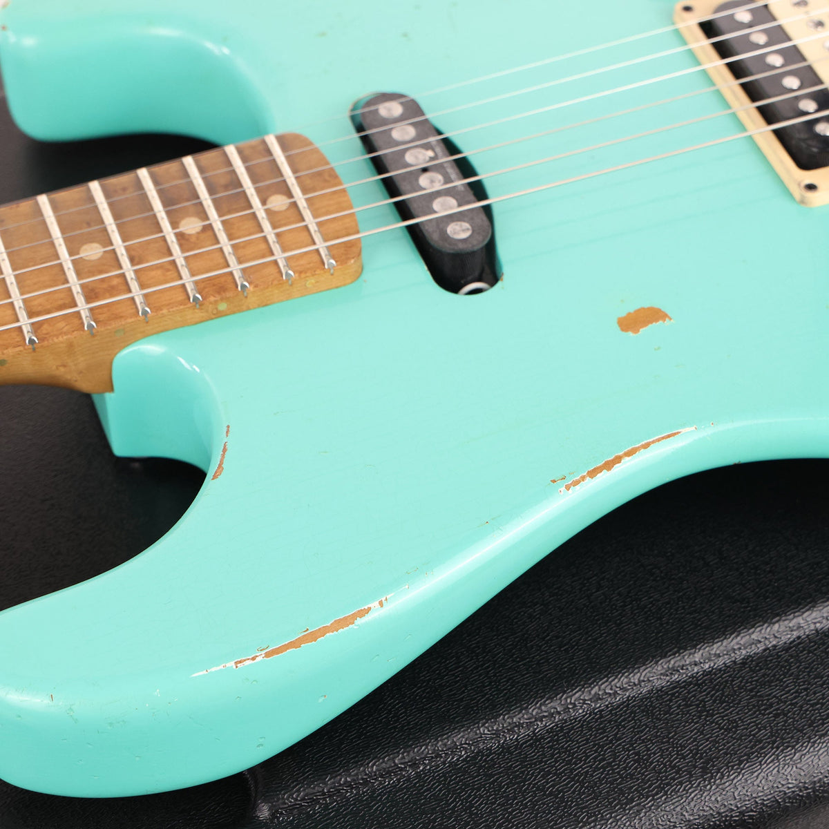 Charvel Custom Shop San Dimas HS Nitro Aged Roasted Alder Seafoam Green — 7