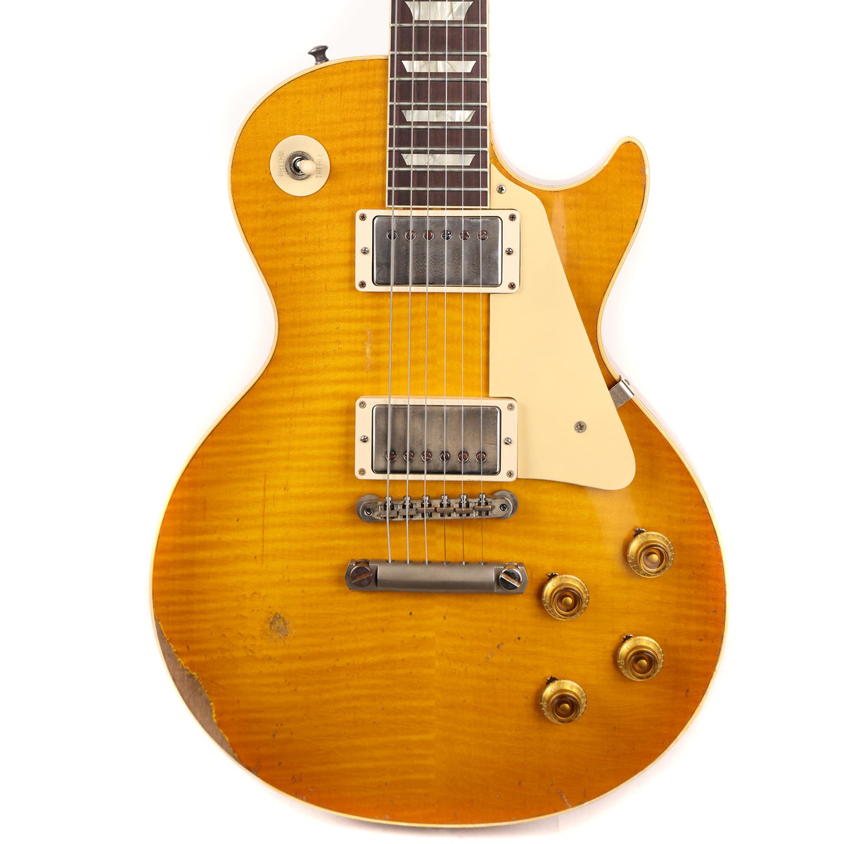 Gibson Custom Shop 1959 Les Paul Reissue Ultra Heavy Aged Dirty Lemon Fade Made 2 Measure — 1