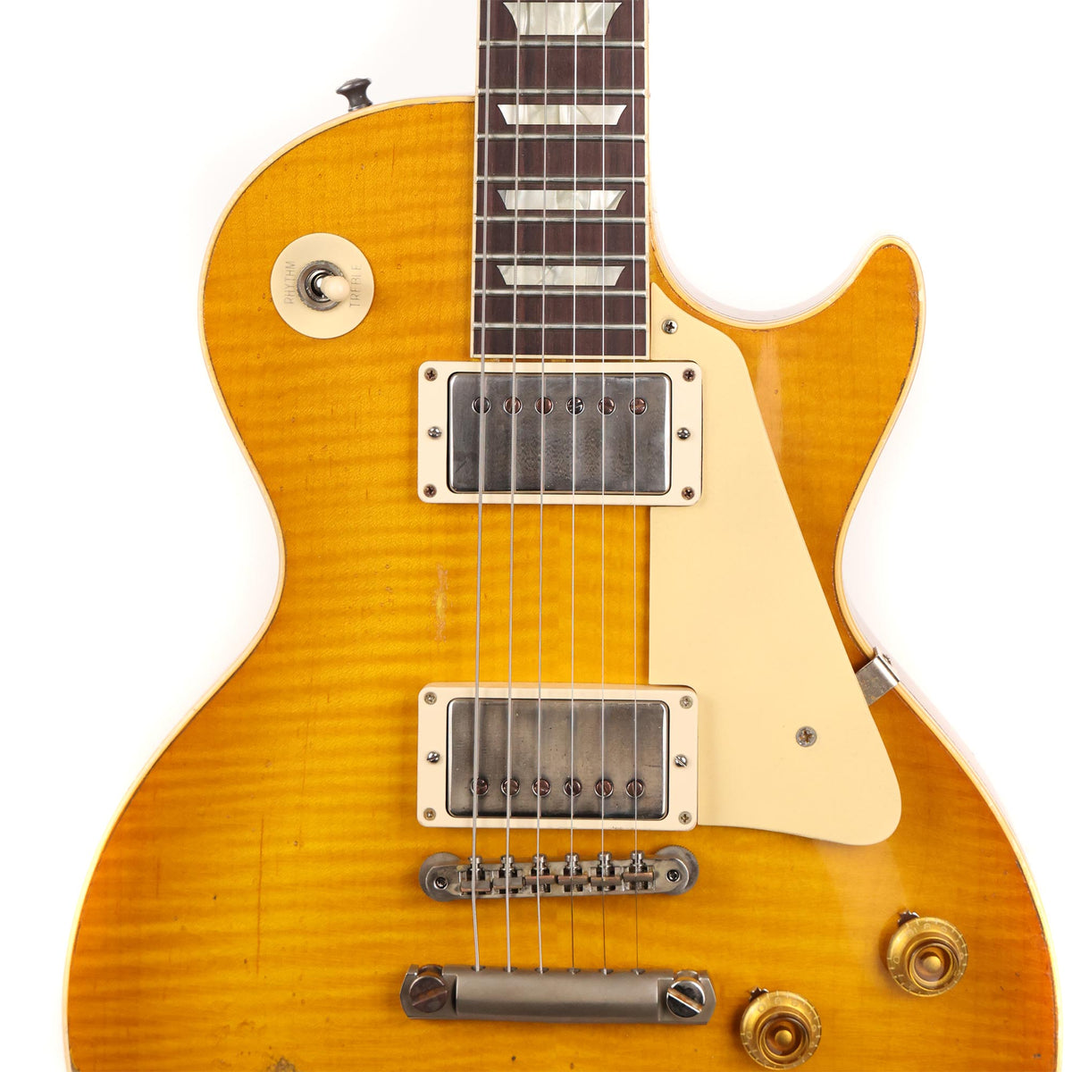 Gibson Custom Shop 1959 Les Paul Reissue Ultra Heavy Aged Dirty Lemon Fade Made 2 Measure — 6