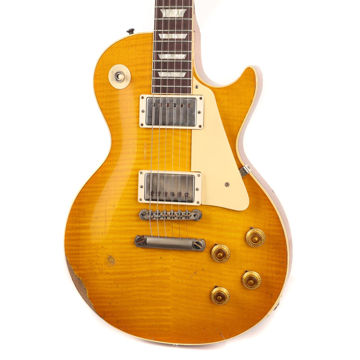 Gibson Custom Shop 1959 Les Paul Reissue Ultra Heavy Aged Dirty Lemon Fade Made 2 Measure — 7