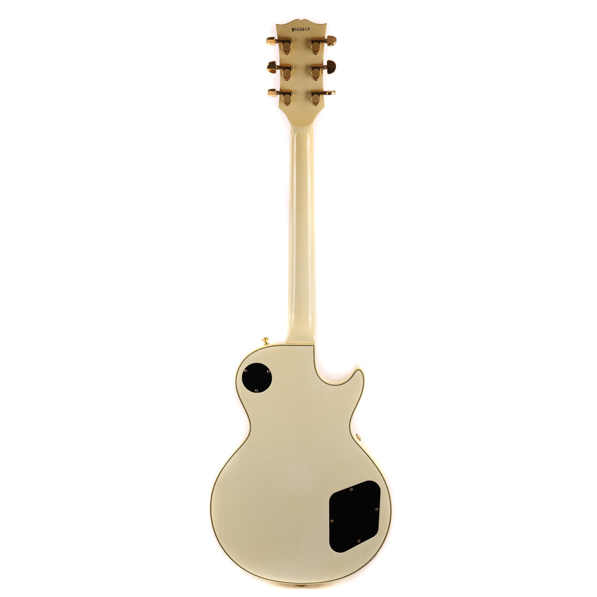 Greco Single-Cut Left-Handed White with Gold Hardware | The Music Zoo