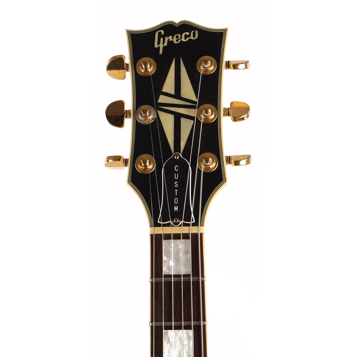 Greco Single-Cut Left-Handed White with Gold Hardware | The Music Zoo
