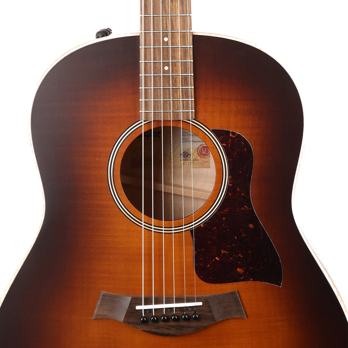 Taylor AD27e Flametop Acoustic-Electric Woodsmoke — 5