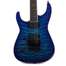 Jackson Custom Shop Soloist Masterbuilt Left-Handed Transparent Blue Burst Quilt Top