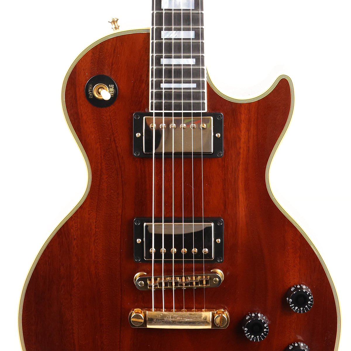 Gibson Custom Shop Les Paul Custom Mahogany Top Walnut Stain Made 2 Measure 2021 — 6