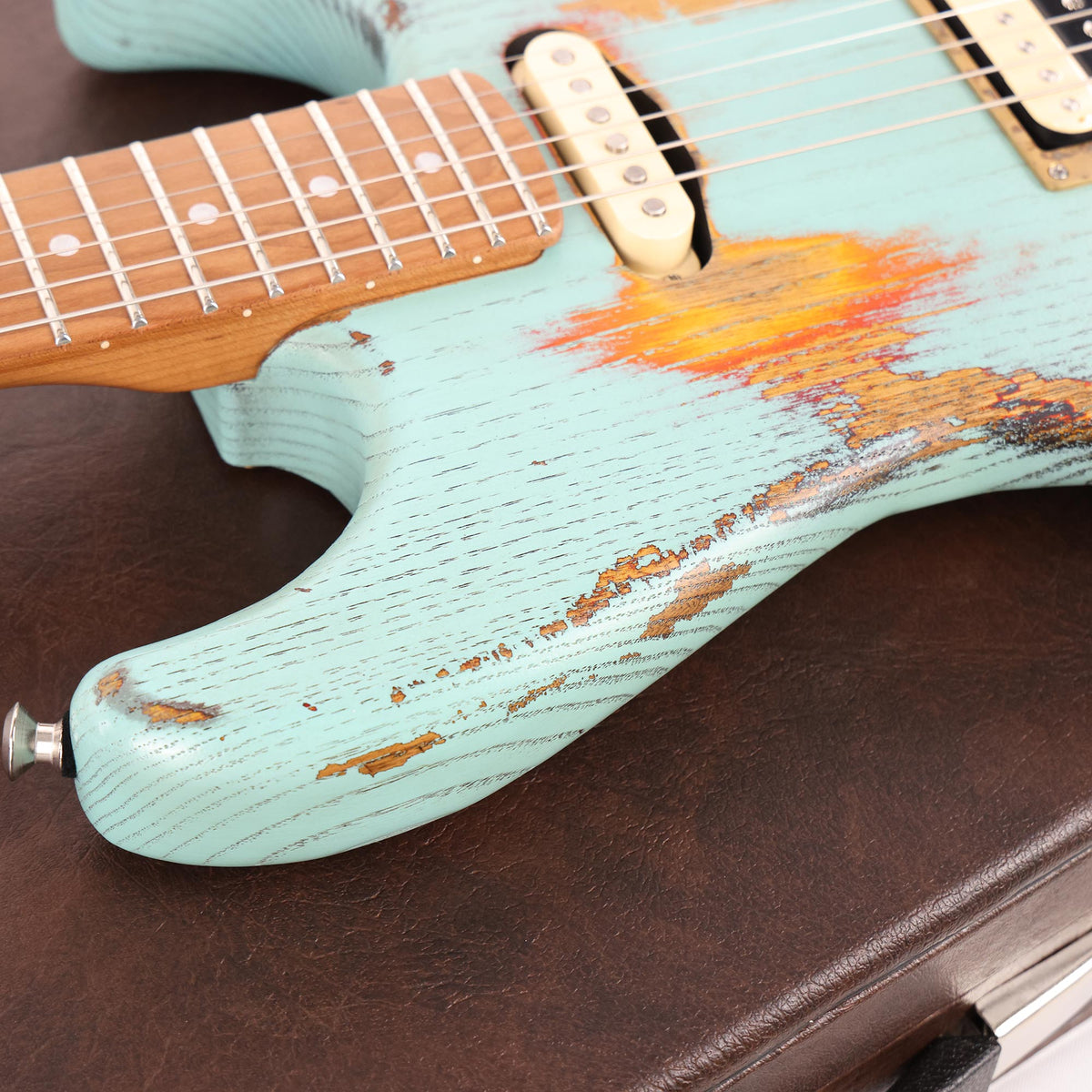Paoletti Stratospheric Heavy Surf Green HS Vintage Trem Music Zoo Exclusive — 7