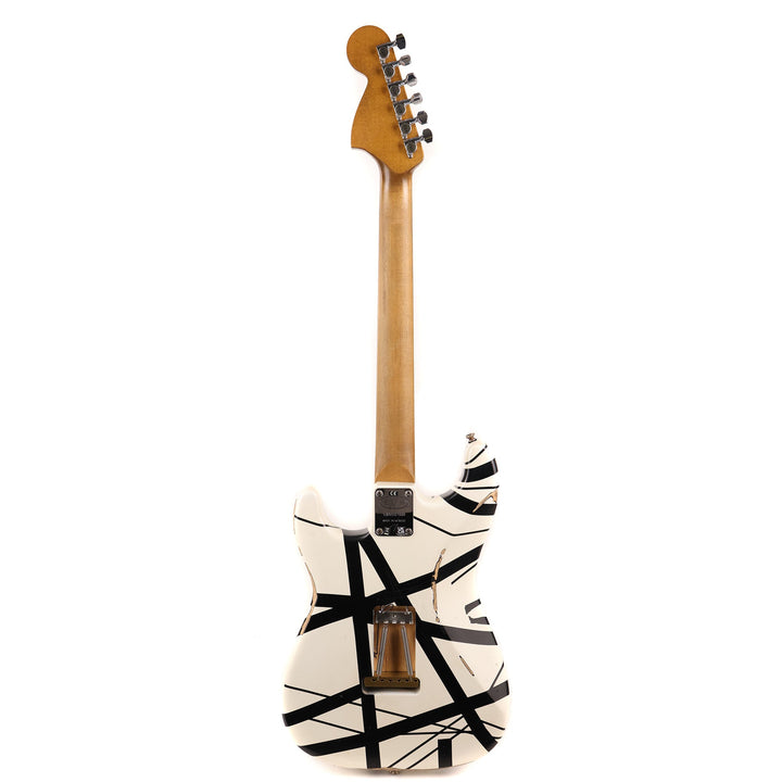 EVH Striped Series '78 Eruption White with Black Stripes Relic Used