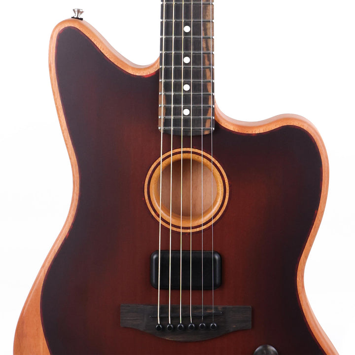 Fender American Acoustasonic Jazzmaster All Mahogany Bourbon Burst