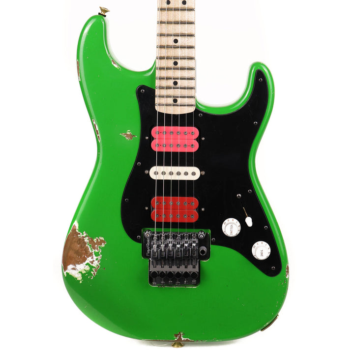 Charvel Custom Shop So Cal HSH Nitro Aged Slime Green Black Pickguard