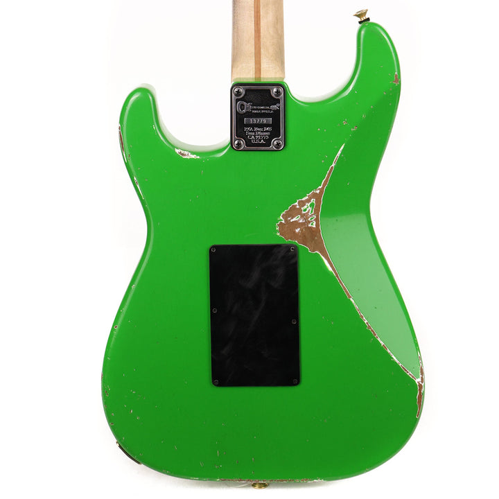 Charvel Custom Shop So Cal HSH Nitro Aged Slime Green Black Pickguard