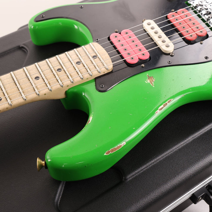 Charvel Custom Shop So Cal HSH Nitro Aged Slime Green Black Pickguard