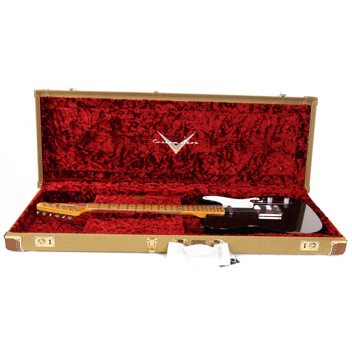 Fender Custom Shop Roasted Pine Double Esquire Relic Faded Aged Black 2023