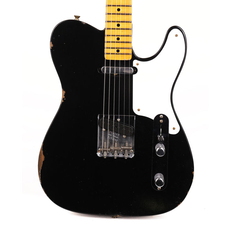 Fender Custom Shop Roasted Pine Double Esquire Relic Faded Aged Black 2023