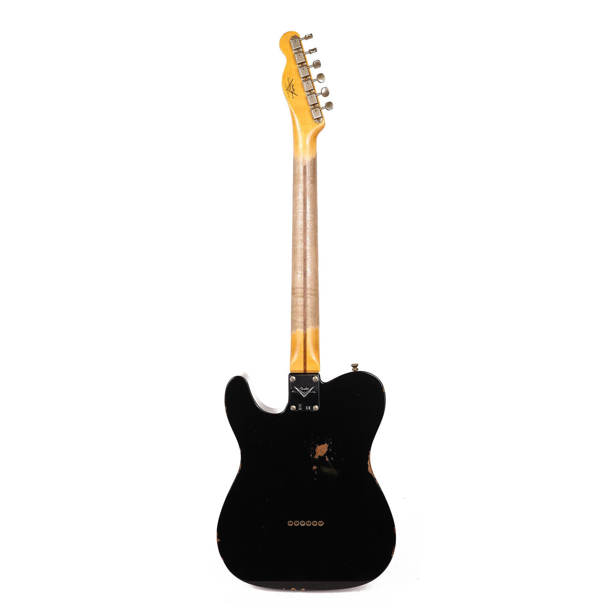 Fender Custom Shop Roasted Pine Double Esquire Relic Faded Aged Black 2023 — 3
