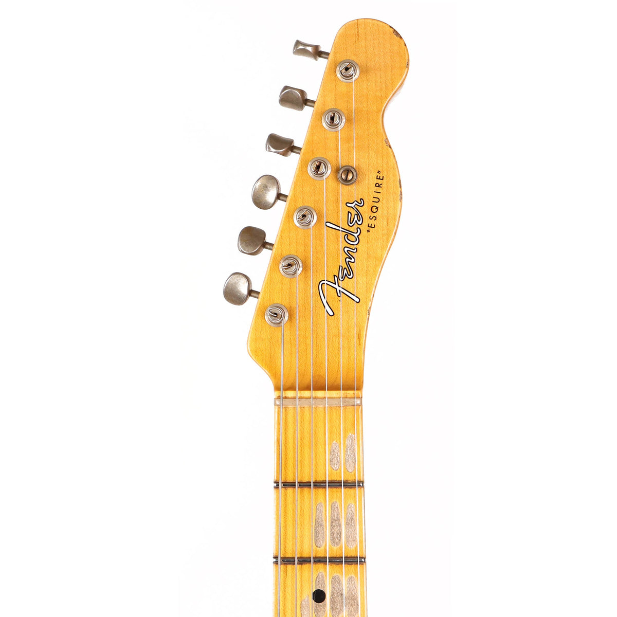 Fender Custom Shop Roasted Pine Double Esquire Relic Faded Aged Black 2023 — 4