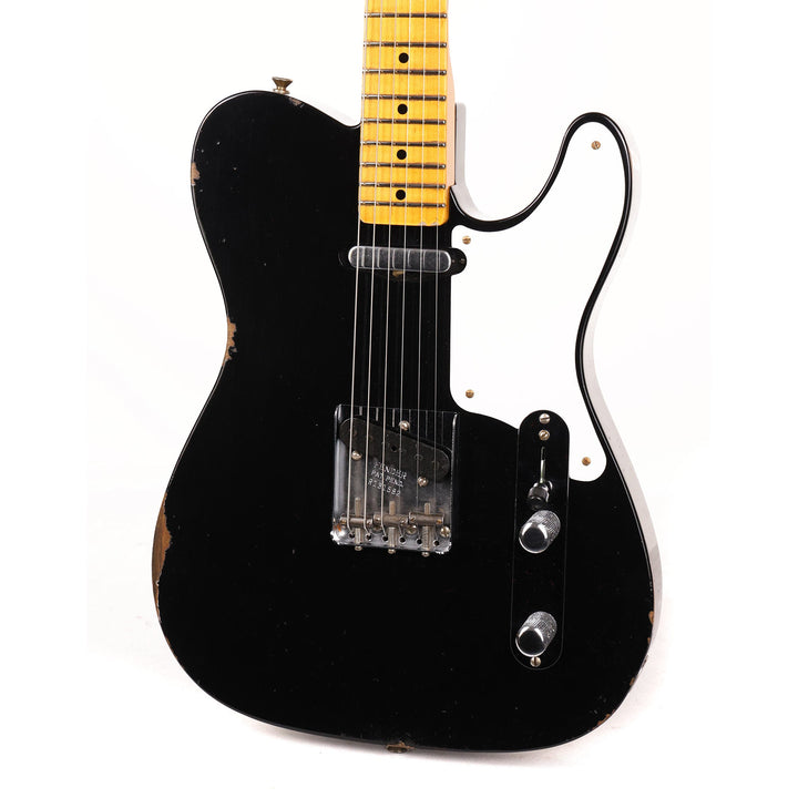 Fender Custom Shop Roasted Pine Double Esquire Relic Faded Aged Black 2023