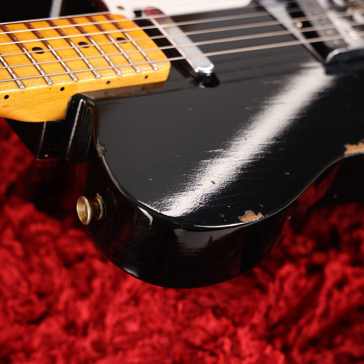 Fender Custom Shop Roasted Pine Double Esquire Relic Faded Aged Black 2023