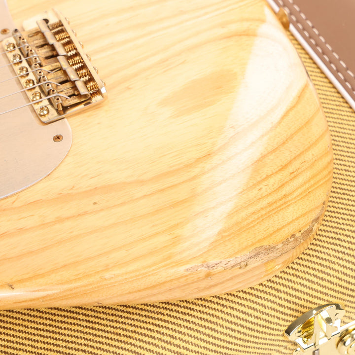 Fender Custom Shop 1955 Stratocaster Relic Aged Natural with Gold Hardware Used