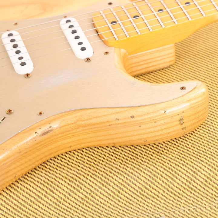 Fender Custom Shop 1955 Stratocaster Relic Aged Natural with Gold Hardware Used