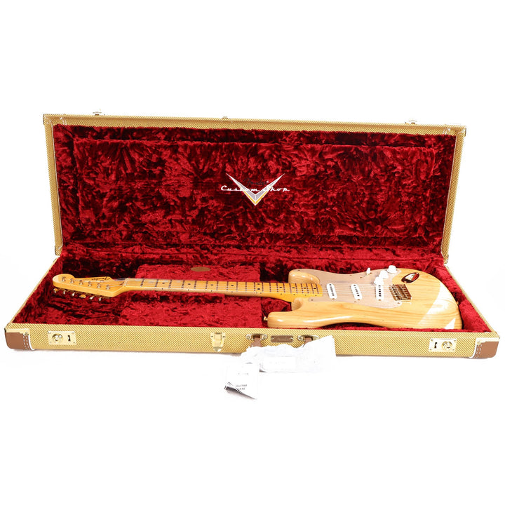 Fender Custom Shop 1955 Stratocaster Relic Aged Natural with Gold Hardware Used