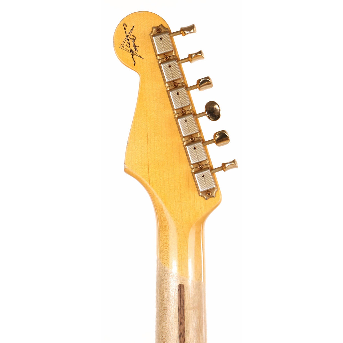Fender Custom Shop 1955 Stratocaster Relic Aged Natural with Gold Hardware Used — 5