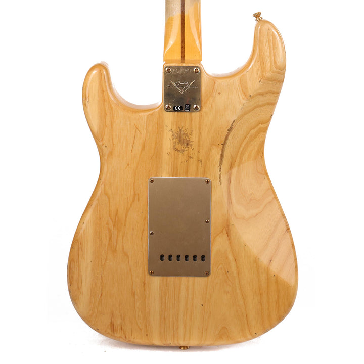 Fender Custom Shop 1955 Stratocaster Relic Aged Natural with Gold Hardware Used