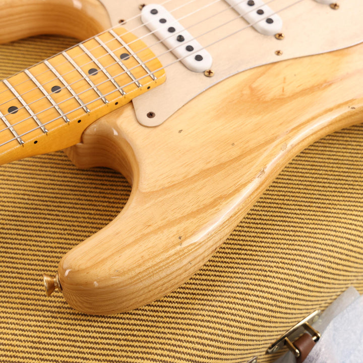 Fender Custom Shop 1955 Stratocaster Relic Aged Natural with Gold Hardware Used