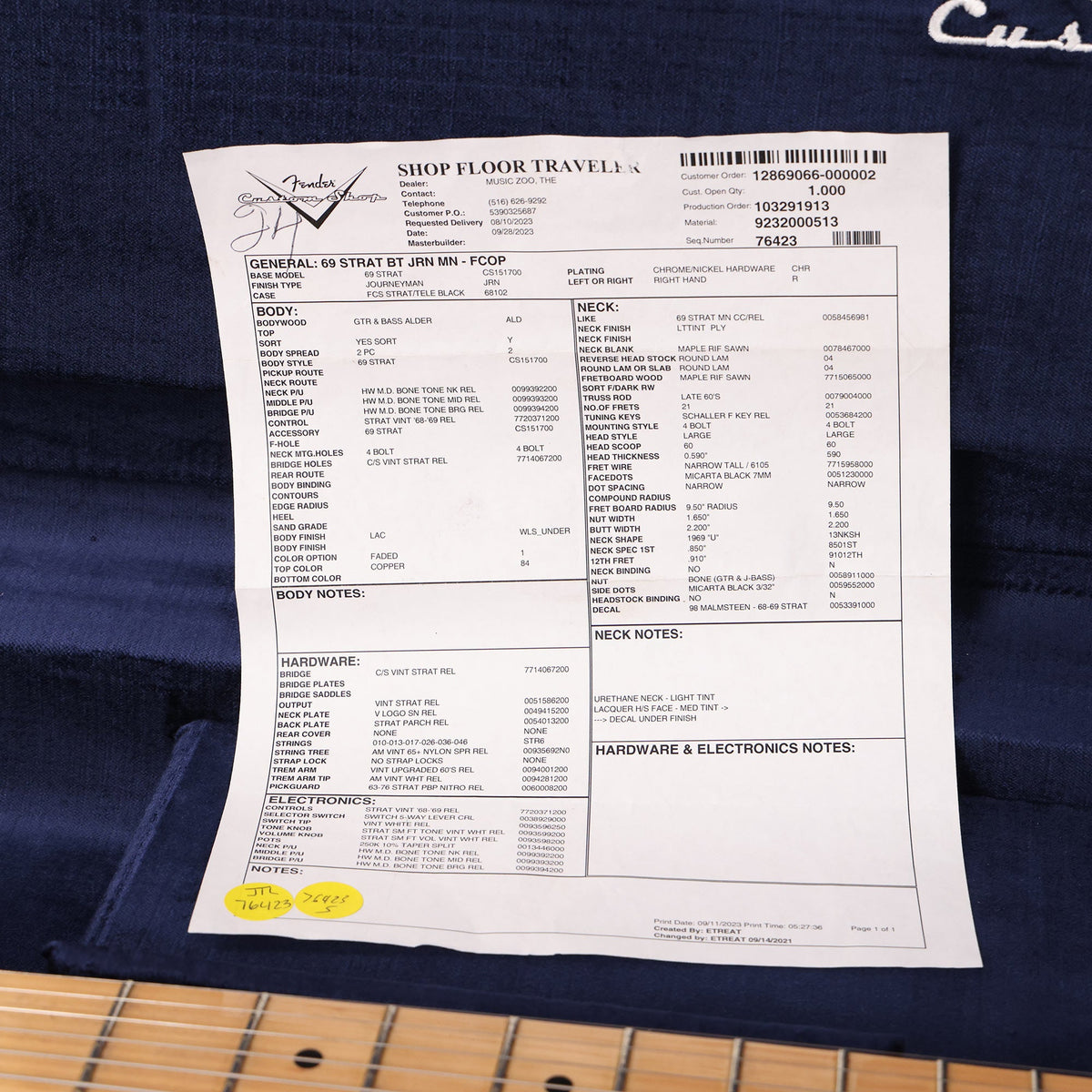 Fender Custom Shop 1969 Stratocaster Journeyman Relic Faded Copper Used — 11