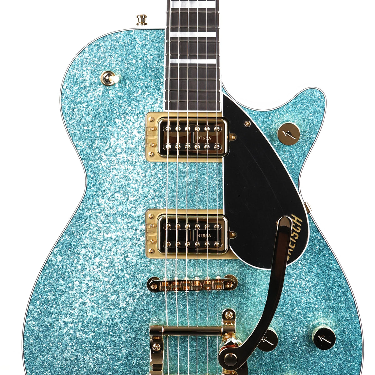 Gretsch G6229TG Limited Edition Players Edition Sparkle Jet BT Guitar Ocean Turquoise Sparkle — 6