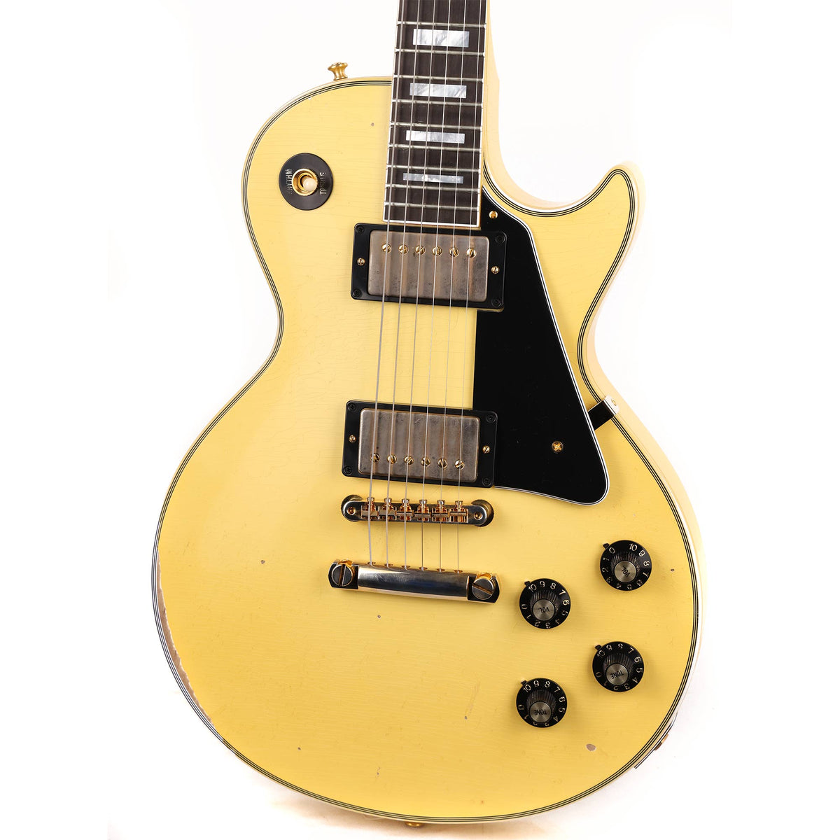 Gibson Custom Shop '74 Les Paul Custom Murphy Lab Aged Classic White Made 2 Measure — 7