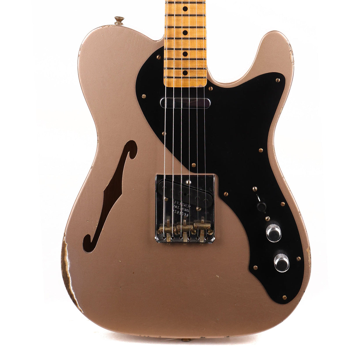 Fender Custom Shop Blackguard Thinline Telecaster Relic Super Faded Aged Copper — 1