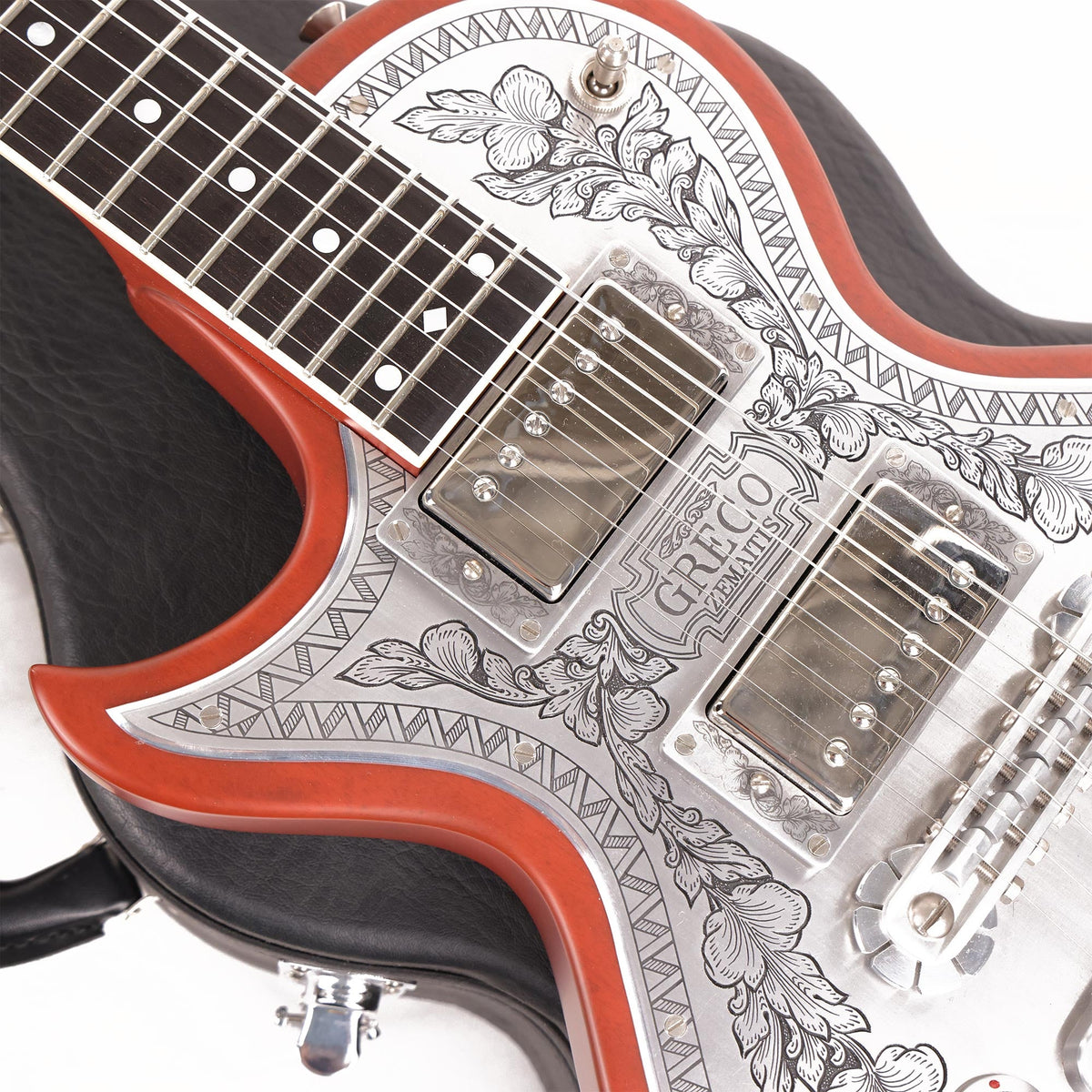 Greco Licensed Zemaitis Metal Front Guitar Left-Handed — 8